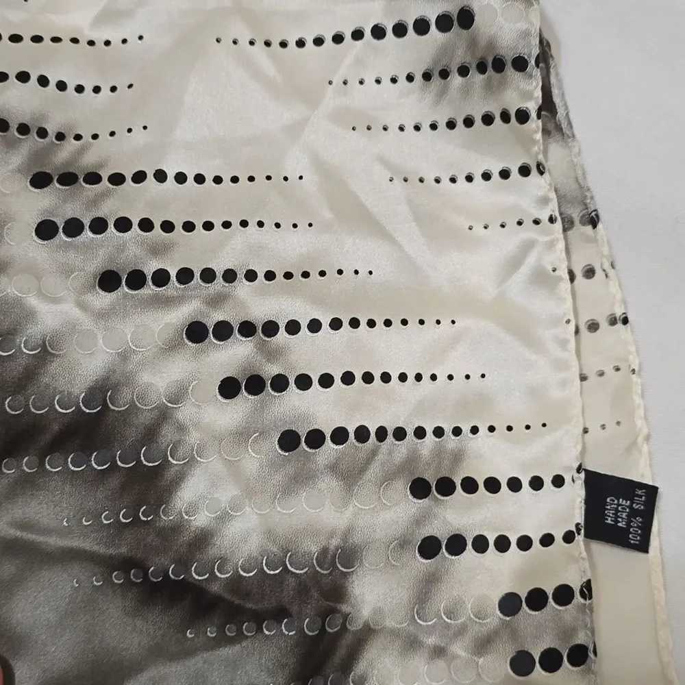 Pierre Balmain And 2 More Handmade Silk Handckerchiefs